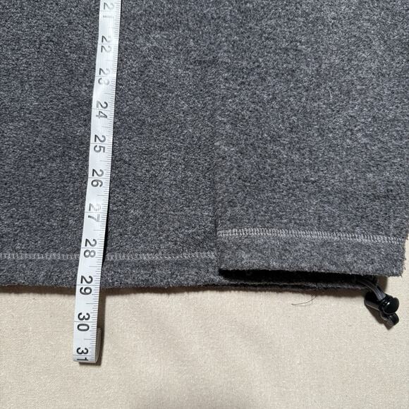 Vintage 90s Tommy Hilfiger Fleece Spell Out Mens Gray 1/4 Zip Pullover Jacket Lg - Picture 6 of 7